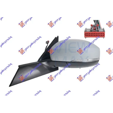 RETROVIZOR EL. PM PREK.MIG.SVET. 14P AKV
