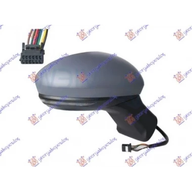 RETROVIZOR ELEKTRICNI SA GREJACEM PM (MIGAVAC) (SENZOR) (9 PIN) (ASFERICNO STAKLO)