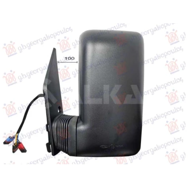 RETROVIZOR ELEKTRICNI SA GREJACEM KATKI (3 KONEKTORA) (7 PIN) (KONVEKSNO STAKLO)