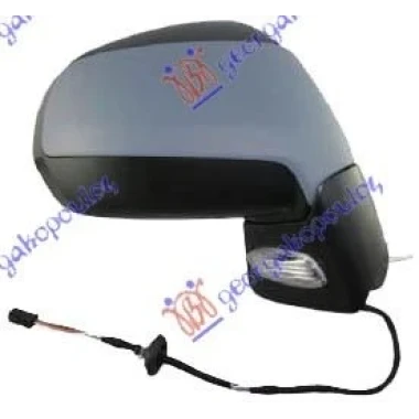 RETROVIZOR ELEKTRICNI SA GREJACEM PM (ELEKTRO-SKLOPIV) (MIGAVAC) (SVETLO) (SENZOR) (KONVEKSNO STAKLO)