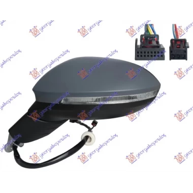 RETROVIZOR ELEKTRICNI SA GREJACEM PM (MEMORIJA) (MIGAVAC) (SVETLO) (MRTAV UGAO) (11+3 PIN) (ASFERICNO STAKLO)