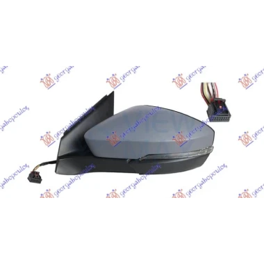 RETROVIZOR ELEKTRICNI SA GREJACEM PM (MIGAVAC) (MRTAV UGAO) (8 PIN) (ASFERICNO STAKLO)