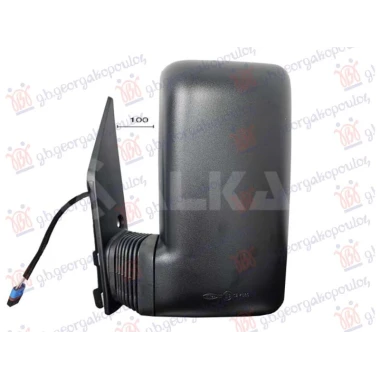 RETROVIZOR MEHANICKI KRATKI (SENZOR) (2 PIN) (KONVEKSNO STAKLO)