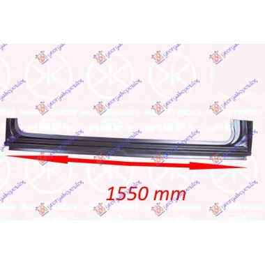 SAJTNA KLIZ.VR UNUT SA RUB I STUB 1550mm