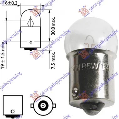 SIJALICA 12V 5W BA15s
