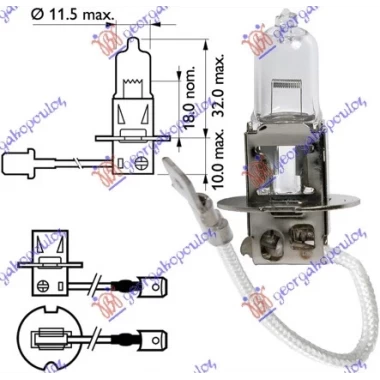 SIJALICA (H3) 55W PK22S/12V