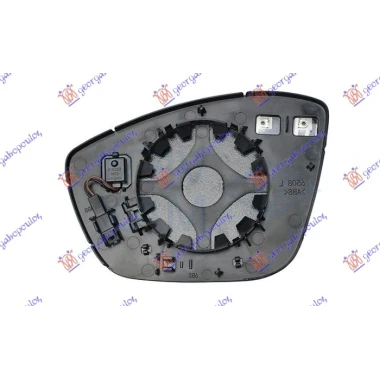 STAKLO RETROVIZORA SA GREJ. (MRTAV UGAO)