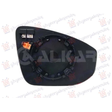STAKLO RETROVIZORA SA GREJACEM (2 PIN) (ASFERICNO)