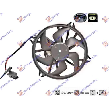 VENT. KOMPL. BENZ-DIZEL (390mm)(2+3 PIN