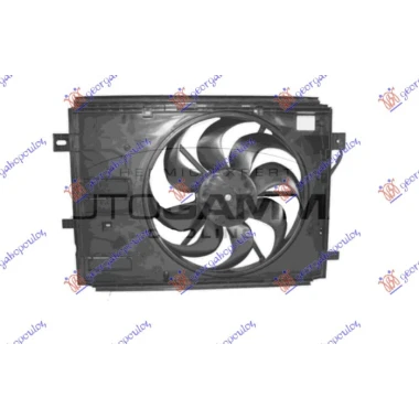 VENTILATOR KOMPLET (1.2 BENZIN - 1.5/1.6 DIZEL) (428mm) (250W) (2 PIN)