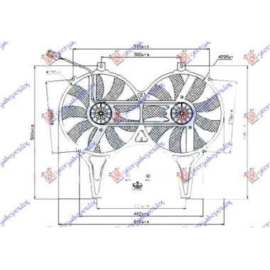 VENTILAT.KLIME KOMPL.BENZ/DIZ(DUPLI)2PIN