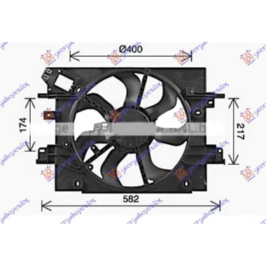 VENTILATOR 1.2-1.6 BEN 1.5 DIZ 400mm 2P