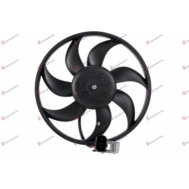 VENTILATOR 1.3/1.7 DIZEL (MOTOR+ELISA) (390mm) (NISSENS)
