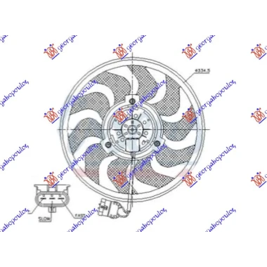 VENTILATOR 1.6-2.0/ 1.3-1.7-1.9 335mm 3P