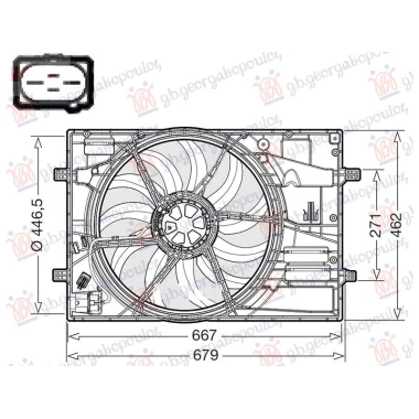 VENTILATOR 2.0 DIZEL - 1.4/1.5/2.0 BENZIN/HIBRID