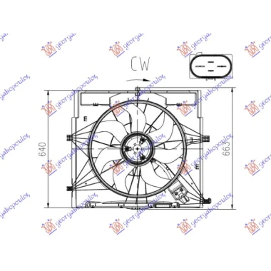 VENTILATOR 2.2 DIZEL (500mm) (4 PIN)