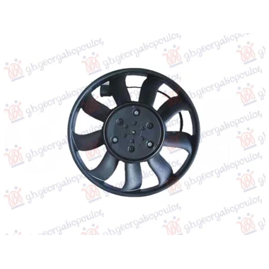 VENTILATOR 3.0 DIZEL - 4.0 BENZIN (MOTOR+ELISA) (LEVO) (390mm) (600W)