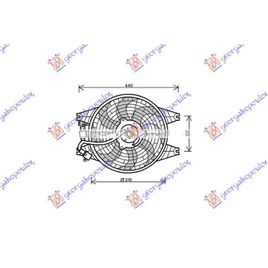 VENTILATOR A/C KOMPLET BENZIN-DIZEL