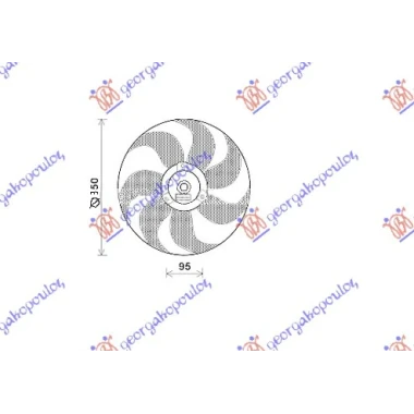 VENTILATOR (-A/C) (MOTOR+ELISA) BEN-DIZ