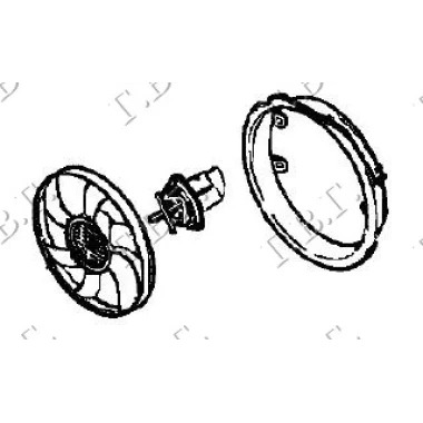 VENTILATOR +A/C (MOTOR+ELISA) BEN-DIZ