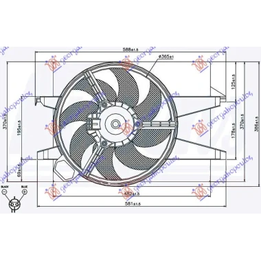 VENTILATOR (BEN/DIZ) -A/C OKRUGLI DZEK