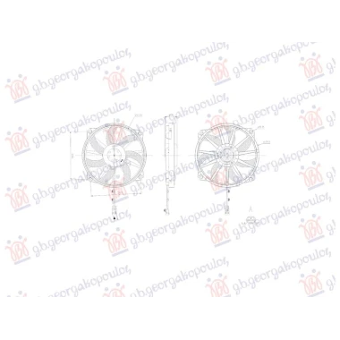 VENTILATOR BENZIN/DIZEL (2 PIN) (240W)