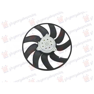 VENTILATOR BENZIN/DIZEL (MOTOR+ELISA) (DESNO) (340mm) (2 PIN)