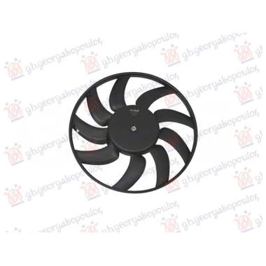 VENTILATOR BENZIN/DIZEL (MOTOR+ELISA) (LEVO) (380mm) (2 PIN)