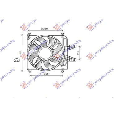 VENTILATOR KOMP.1.8-2.0 BENZIN + KLIMA
