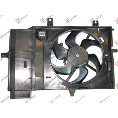 VENTILATOR KOMPLE+A/C 1.2-1.4 BENZIN 07-