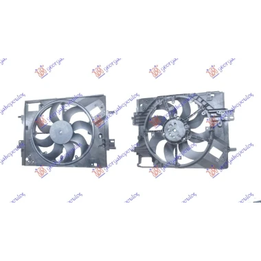 VENTILATOR KOMPLET 1.0/1.3 BENZIN - 1.5 DIZEL (400mm) (2 PIN) (NISSENS)
