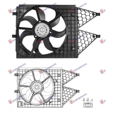 VENTILATOR KOMPLET 1.2/1.4/1.6 BENZIN - 1.6/1.9 DIZEL
