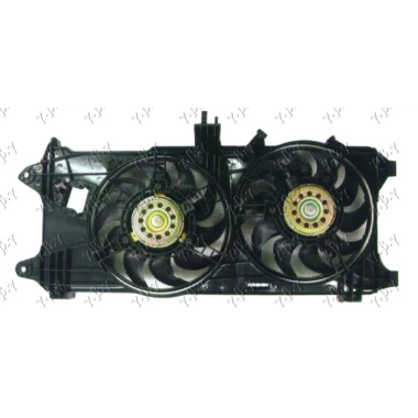 VENTILATOR KOMPLET  (1.3-1.9 JTD) +A/C