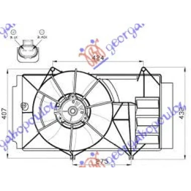 VENTILATOR KOMPLET 1.4 D4D