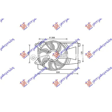 VENTILATOR KOMPLET 1.4i 8V-16V(+AC)