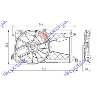 VENTILATOR KOMPLET 1.8-2.0i-16V Di TURBO