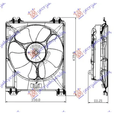 VENTILATOR KOMPLET 1.9JTD 1.9DDiS