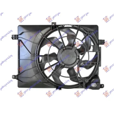 VENTILATOR KOMPLET (2.0 CRDI DIZEL) (466mm) (3 PIN) (KOREJA)