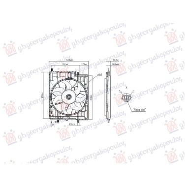 VENTILATOR KOMPLET 2.0 DIZEL / 2.0 BENZIN-HIBRID