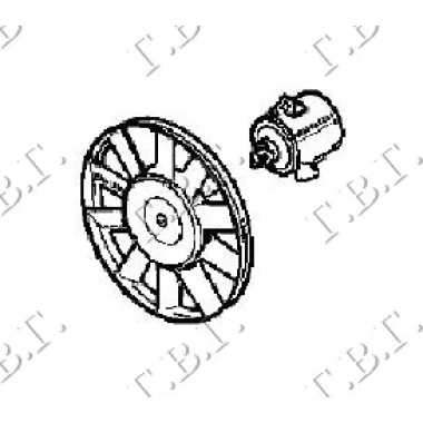 VENTILATOR KOMPLET (30cm)-A/C BENZIN