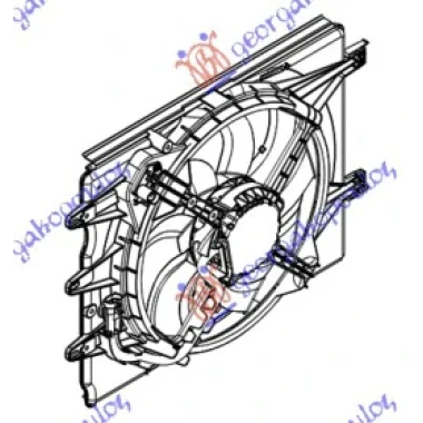 VENTILATOR KOMPLET (+AC) 1.4 - 16V