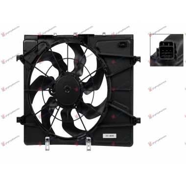 VENTILATOR KOMPLET (+AC) (3 PIN) (MARELLI)