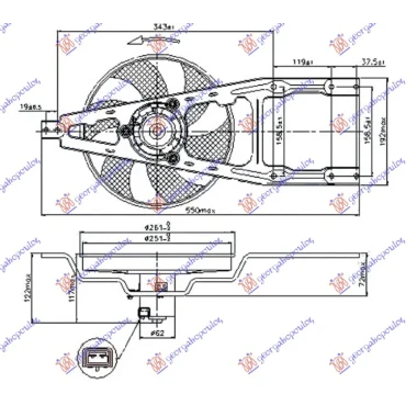 VENTILATOR KOMPLET -A/C