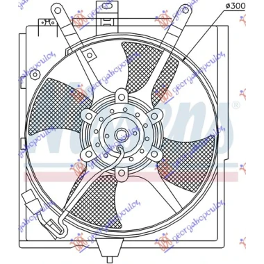 VENTILATOR KOMPLET (+A/C)1.6-1.8-2.0 BEN