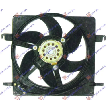VENTILATOR KOMPLET BENZIN +A/C