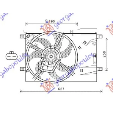 VENTILATOR KOMPLET (BENZIN) +AC (M-BEHR)