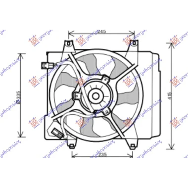 VENTILATOR KOMPLET BENZIN-DIZEL
