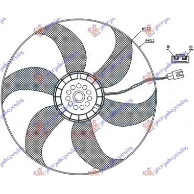 VENTILATOR KOMPLET BENZIN-DIZEL
