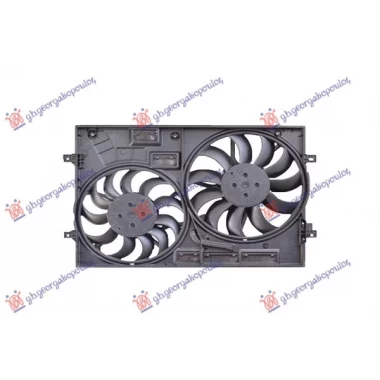 VENTILATOR KOMPLET (DUPLI) 1.4/2.0 BENZIN - 2.0 DIZEL (350/320mm)