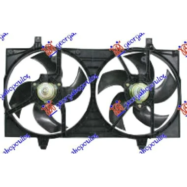 VENTILATOR KOMPLET DUPLI +A/C BENZIN